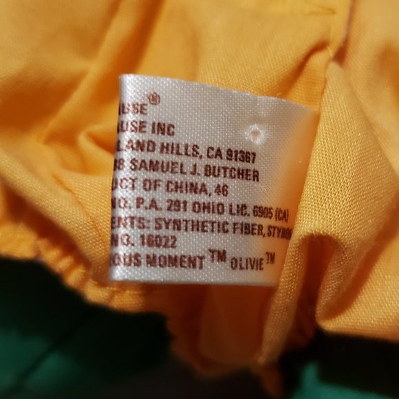 Vintage Applause October Olivie Doll Orange Green Halloween 1987 Brand New NWT - Picture 11 of 11